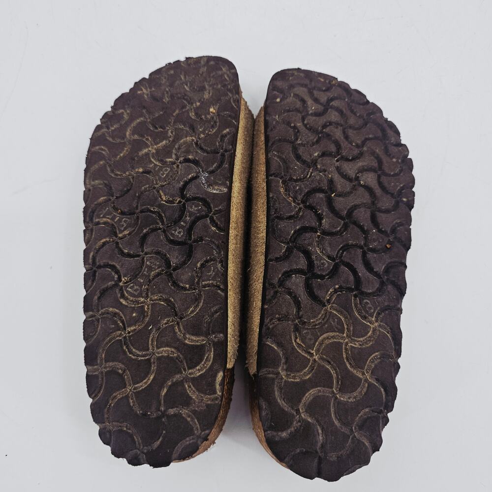 Birkenstock Arizona Soft Footbed Slide Suede Leather Sandal Taupe Women's 9 - Picture 6 of 9